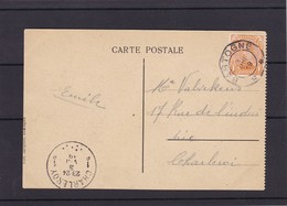 TELEGRAPHIQUE BASTOGNE  Oblitération De Fortune / Carte - 1915-1920 Albert I