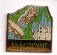 G330 Pin's Ville Village Anseremme Belgique Canoë Kayak église Achat Immédiat - Aviron