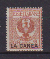 REGNO D'ITALIA 1905  LA CANEA FRANCOBOLLI D'ITALIA DEL 1901-05 SOPRASTAMPATI SASS. 4 MLH VF - La Canea