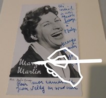 MARYSE MARTIN, Bel Autographe Sur Carte-photo Au Format 9 X 14 Cm - Autógrafos