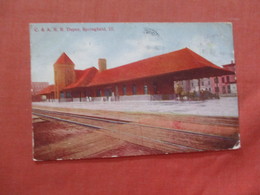 C & A  R.R. Depot  Springfield – Illinois  Ref 3990 - Springfield – Illinois