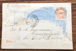 Bilhete Postal BRAZIL 23 JUN 1893 40 Reis - Brieven En Documenten