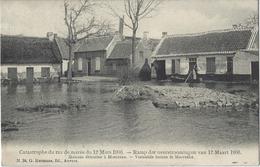 Moerzeke.   -   Vernielde Huizen.   -   1906   Naar   Paris - Hamme