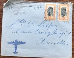 CONGO BELGE PAULIS COB 291 Pair SURTAXE à La Main 11g = 13, Donc Taxe De 0,13 Fr - Cartas & Documentos