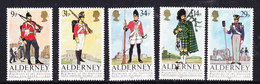 Alderney 1985 Regiments / Uniforms 5v ** Mnh (47113B) - Alderney