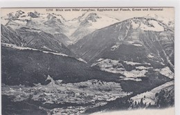 Aletschgebiet, Blick Vom Ehemaligen Hôtel Jungfrau Auf Fiesch, Ernen Und Rhonetal - Ernen