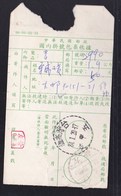 TAIWAN  DOCUMENT WITH METER STAMP - Covers & Documents