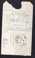 TAIWAN  DOCUMENT WITH METER STAMP - Lettres & Documents