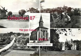 87 ☺♦♦ SAINT GERMAIN Les BELLES < 5 VUES < ECOLE + BAGATELLES + EGLISE + CHATEAU + VUE - N° 146-11  THEOJAC (10x15) - Saint Germain Les Belles