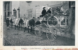 Habana . Coche Funerario . Funeral Car .  Corbillard  Edit Lazaro . Undivided Back - Cuba