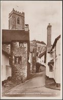 Parish Church And Church Steps, Minehead, Somerset, 1948 - RP Postcard - Minehead