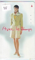 Télécarte *  MODE - FASHION (95) * JOLIE FEMME - NICE GIRL * Japan Phonecard - Frau* - Mode