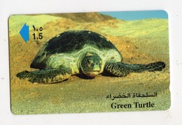 OMAN TELECARTE TORTUE - Schildpadden