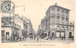 76-ELBEUF- PLACE DU CALVAIRE ET RUE DE LA BARRIERE - Elbeuf