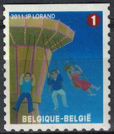 Belgique 2011 Used Parc D'Attractions Foire Fête Foraine Carrousel Avec Chaises Volantes - Unused Stamps