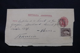 ARGENTINE - Entier Postal + Complément Pour La France - L 58319 - Enteros Postales