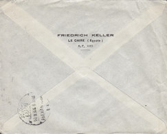 Egypt Egypte FRIEDRICH KELLER Deluxe CAIRO STATION 1926 Cover Lettre HAMBURG Germany - Lettres & Documents