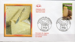 France 3769 Fdc Fromage Cantal, Gastronomie, Couteau Laguiole - Food