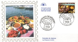 France 3771 Fdc Gastronomie, Bouillabaisse De Marseille, Poisson, Légumes - Food