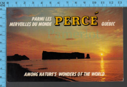 Percé  Quebec - Levé De Soleil Au Rocher ,Publicité - Pub. Unic - Postcard Carte Postale - Percé