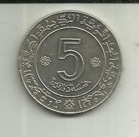 5 Dinars 1972 Argélia - Algerien