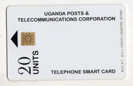 OUGANDA REF MV CARDS UGA-27 20U WHITE CARD 01 98 - Oeganda