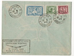 REOUVERTURE DE LA LIGNE PARIS SAIGON 1948 - Covers & Documents