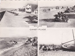 Cpsm 10X15 . Souvenir De (66) CANET-PLAGE (Multi-vues) - Canet Plage