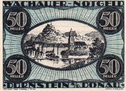 AUSTRIA NOTGELD- Österreich- 50  Heller 1920-  Wachauer Notgeld UNC - Autriche