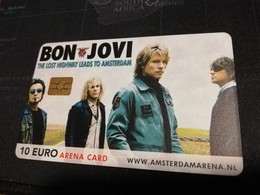 NETHERLANDS  ARENA CARD  BON JOVI    €10,- USED CARD  ** 1427** - Públicas