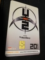 NETHERLANDS  ARENA CARD  U2 TOUR 360 TOUR    €20,- USED CARD  ** 1429** - Openbaar