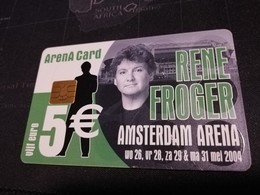 NETHERLANDS  ARENA CARD  RENE FROGER     €5,- USED CARD  ** 1433** - Pubbliche