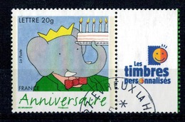 2006 N 3927A BABAR VIGNETTE TIMBRE PERSO OBLITERE CACHET ROND #229# - Oblitérés