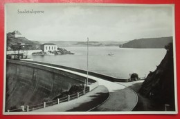 I2-Germany Vintage Postcard- Saaletalsperre ,Dam,Damm - Ebersdorf