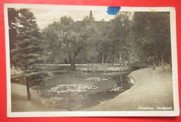 I2-Germany Vintage Postcard- Flensburg. Stadtpark - Flensburg