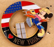 MICKEY MOUSE - SOURIS - MAUS - I LOVE NEW-YORK - TOURS JUMELLES -  WORLD TRADE CENTER - USA - FLAG - WALT DISNEY -  (24) - Disney