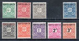 Haute-Volta  Obervolta Porto Y&T T 1* - T 3*, T 5* - T 10* - Unused Stamps