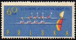 POLAND 1961 - EUROPEAN CANOEING CHAMPIONSHIP - MINT - Kanu