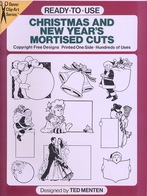 Christmas And New Year's Mortised  By Ted Menten Dover USA (excellent Pour Les Graphistes) - Schone Kunsten