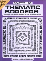 Thematic Borders By Ed Sibbett, Jr Ready-to-Use Dover Clip-Art Series (excellent Pour Tous Les Graphistes) - Bellas Artes