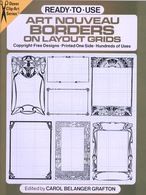 Art Nouveau Borders On Layout Grids By Carol Belanger Grafton Ready-to-Use Dover Clip-Art Series (pour Les Graphistes) - Fine Arts