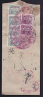 CHINA CHINE CINA NORTH CHINA HUA BEI DOCUMENT WITH    REVENUE  STAMP (FISCAL)  100/3YUANX 4, 1000/50YUAN X2 RARE! - Briefe U. Dokumente