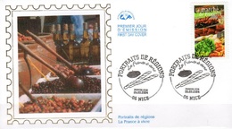 France 3647 Fdc Gastronomie, Huile Olive, Légumes De Provence - Food