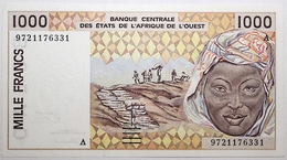 Côte D'Ivoire - 1000 Francs - 1997 - PICK 111 Ag - SUP - Westafrikanischer Staaten