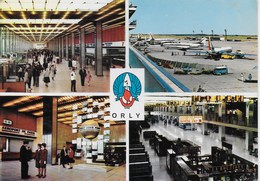 Orly - Aéroport De Paris Orly : Multi Vues : Hall, L'aire De Stationnement, Le Point De Rendez-vous, Galerie Marchande - Orly
