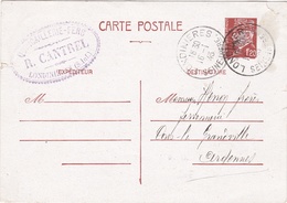 Entier Postal Pétain De Londinières 1943 Pour Les Ardennes .  Daguin ?? - Cartoline Postali E Su Commissione Privata TSC (ante 1995)
