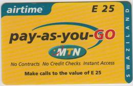 SWAZILAND - AIRTIME - MTN PREPAID - Swasiland