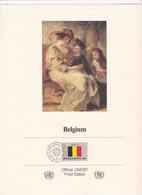 Belgium Official UNICEF Proof Edition - Probe- Und Nachdrucke