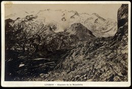 Grande Photographie XIXe Luchon Glacier De La Maladetta  11 Par 16 Cm - Anciennes (Av. 1900)