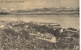 Neuchatel  Vue Générale  Envoi à Audincourt Doubs . 3 Timbres Guillaume Tell - Neuchâtel